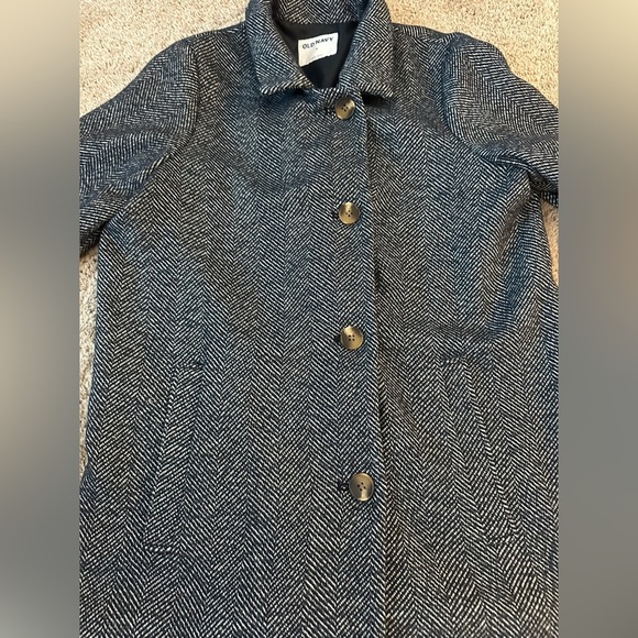 Old Navy Herringbone Button-Front Coat – Size M - Picture 2 of 7